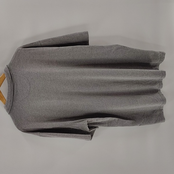 Duluth Trading Co Pullover Mens Cotton Shirt Size 2XL Long Tail Gray Read Below - Picture 6 of 6